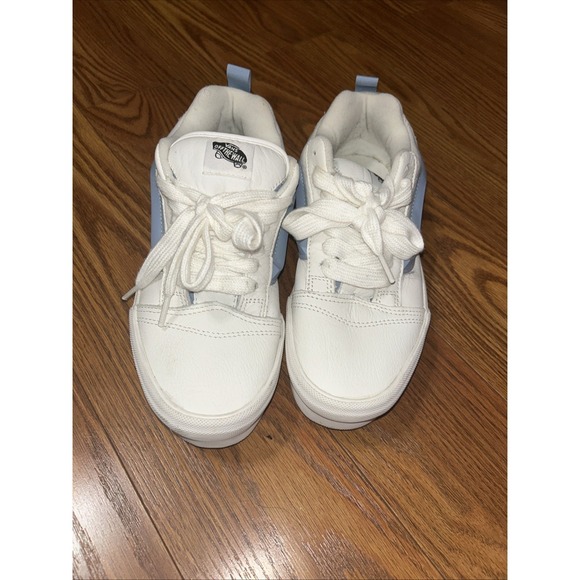 VANS Knu Stack Platform Lift Shoes Periwinkle White Shoes Unisex W 10 M 8.5 - Picture 4 of 9